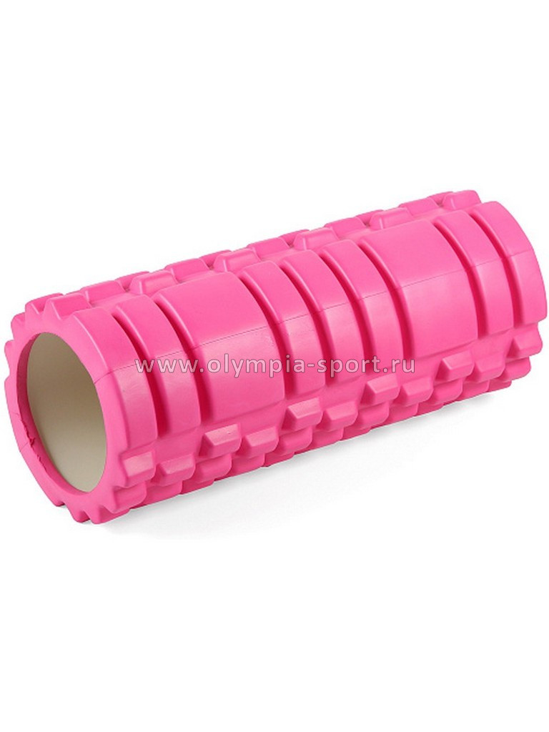 Цилиндр рельефный для фитнеса Start Up ECE 068 Ø14см х 33см розовый