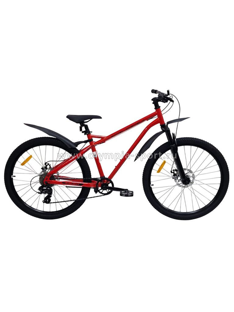 Велосипед FORWARD FlashCX 26 (8ск., рост 17") красный/черный