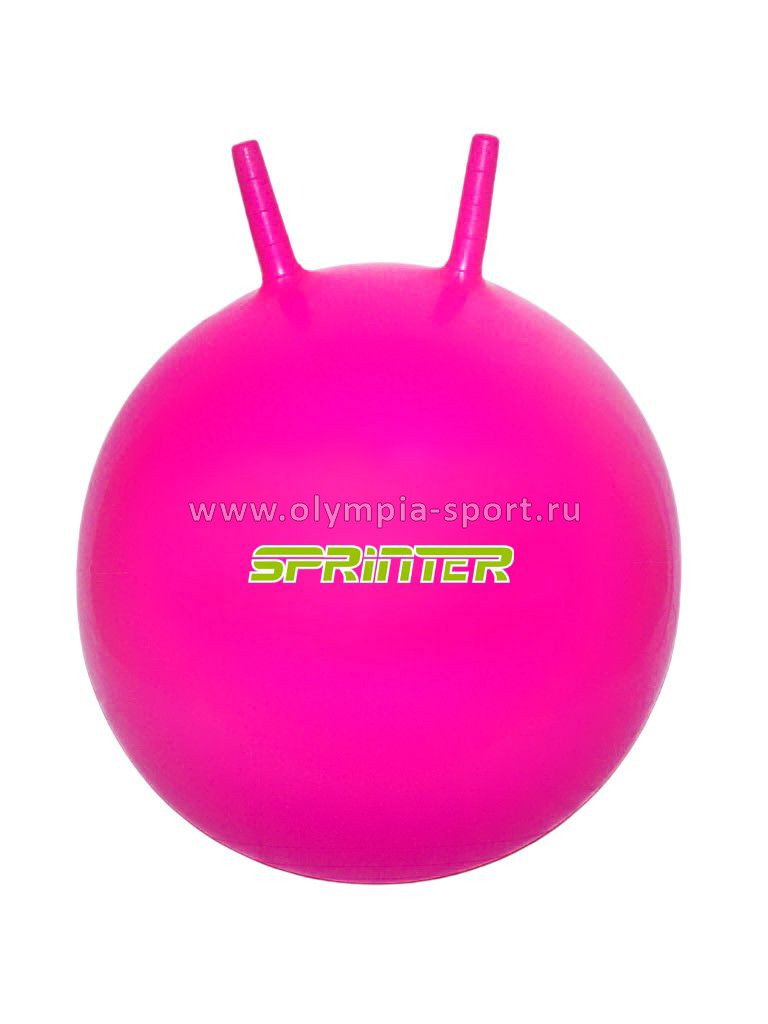 Мяч-прыгун с ушками SPRINTER d-45 см малиновый