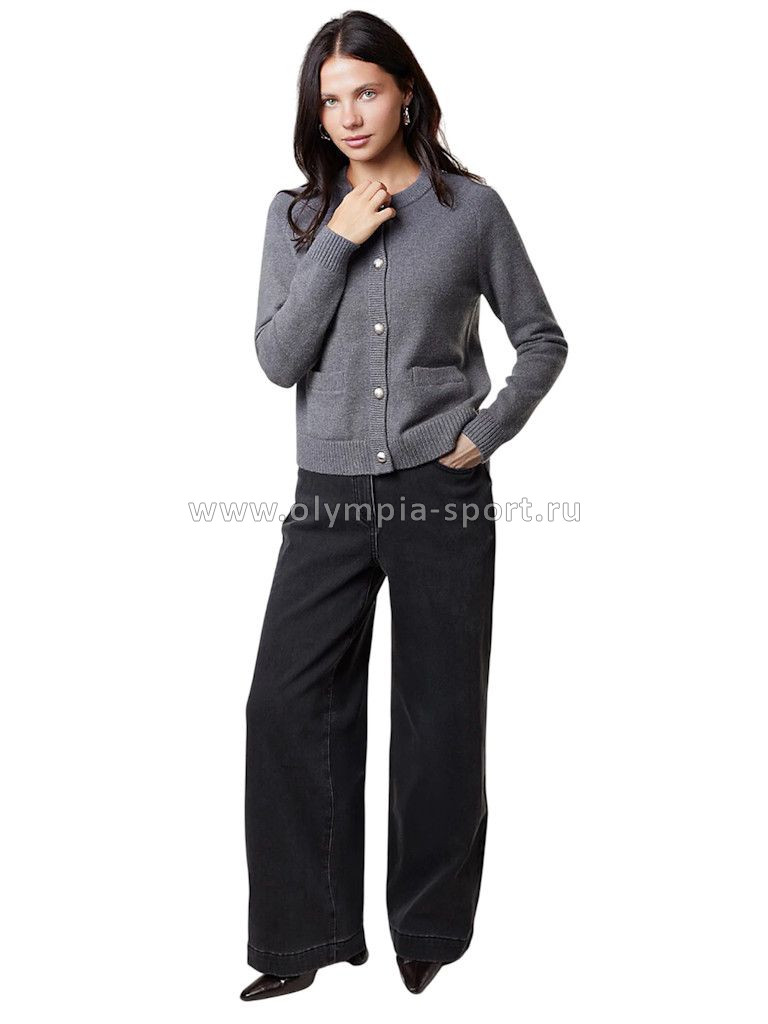 Кардиган женский D31.141 темно-серый меланж