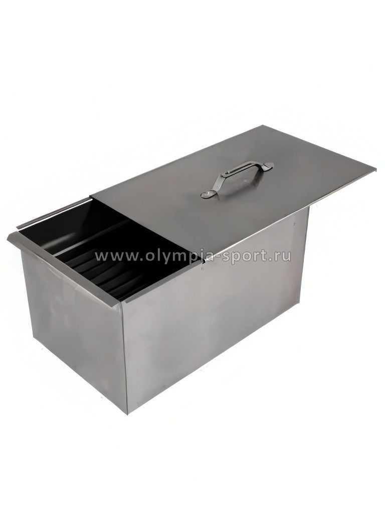 Коптильня двухярусная Следопыт 498*304*260 с поддономдля сб. жира, 1мм