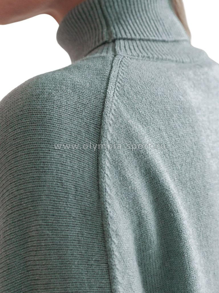 Свитер женский Vilatte D34.206 светло-оливковый меланж