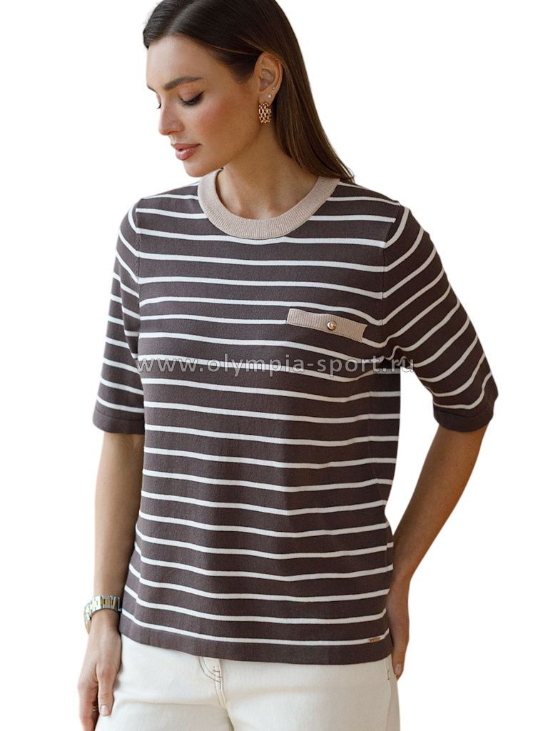 Джемпер женский Vilatte D39.386 кофейный