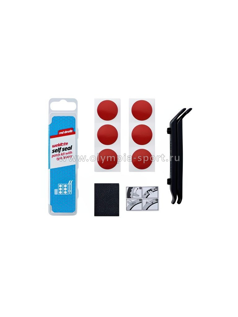 Велоаптечка WELDTITE (6 суперсамоклеек +шкурка +монтировки)